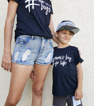 Load image into Gallery viewer, TLB Mama Adult Black Tee mama of boys