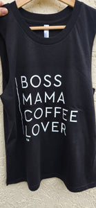 TLB Boss Mama Coffee Lover tank Black