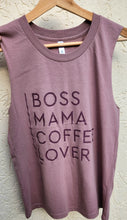 Load image into Gallery viewer, TLB Boss Mama Coffee Lover tank Hazy Pink