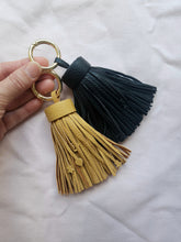 Load image into Gallery viewer, Leather Tassel Keyrings