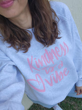 Load image into Gallery viewer, TLB Kindness is a vibe jumper White Marle