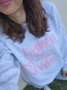 TLB Kindness is a vibe jumper White Marle