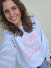 Load image into Gallery viewer, TLB Kindness is a vibe jumper White Marle