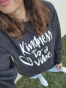 TLB Kindness is a vibe jumper Coal