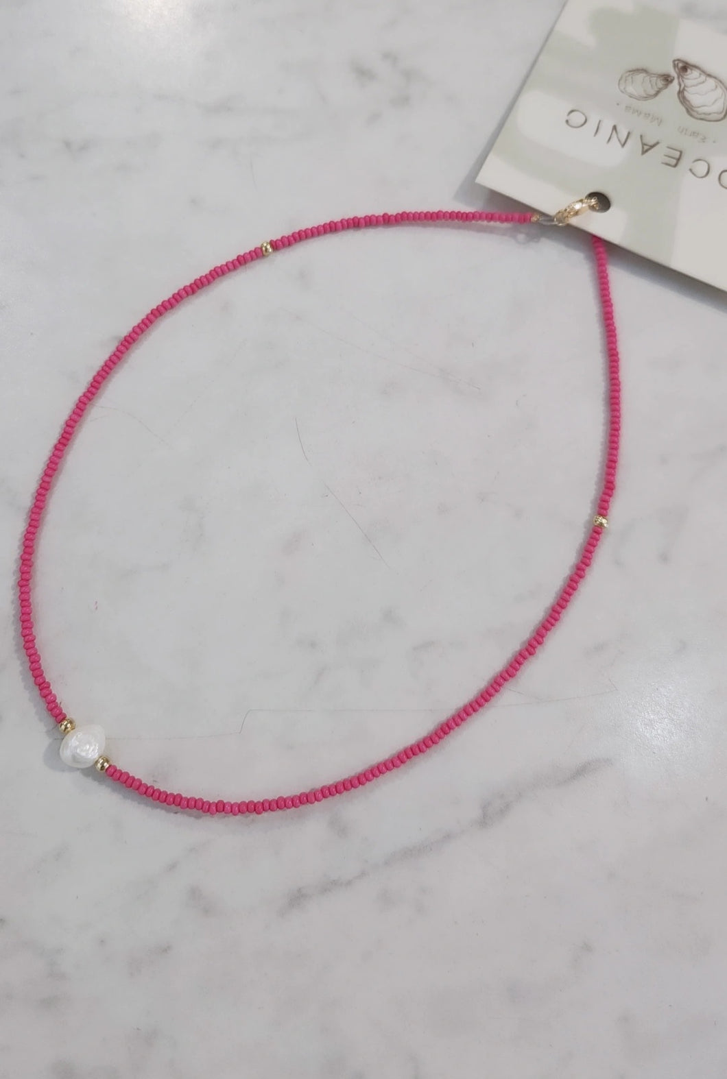 Bright Pink Necklace
