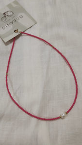 Bright Pink Necklace