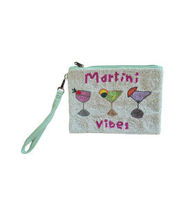 Martini Vibes Beaded Pouch