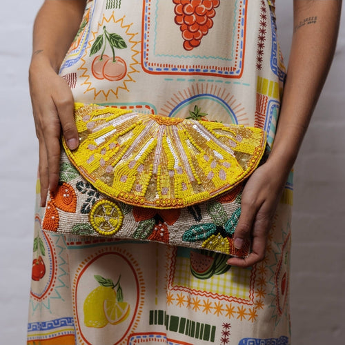 Limon Beaded Clutch