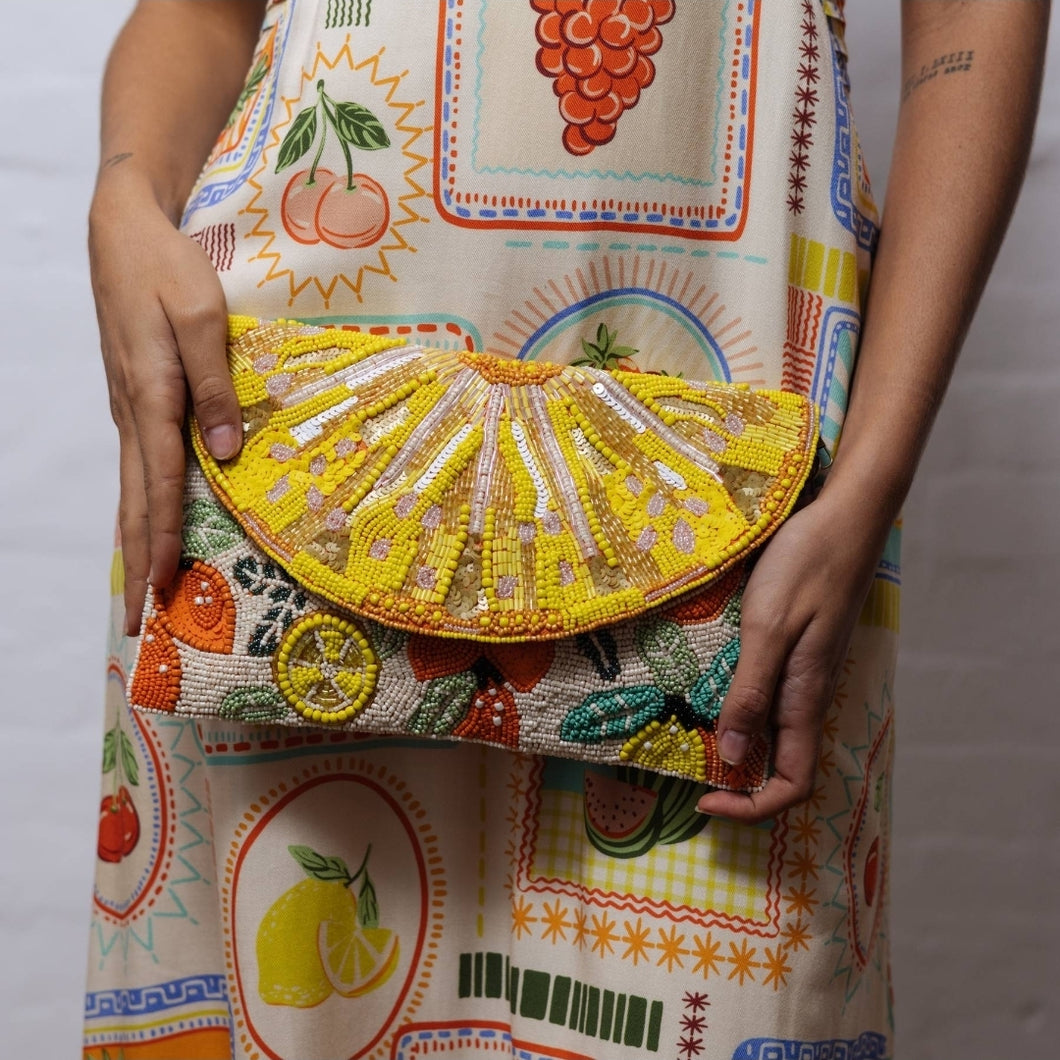 Limon Beaded Clutch