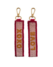 Load image into Gallery viewer, Beaded Keychain LOVE XOXO